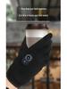 Rechargeable Ultra-Thin Fingerless Touchscreen Electric Heating Gloves for Winter Riding