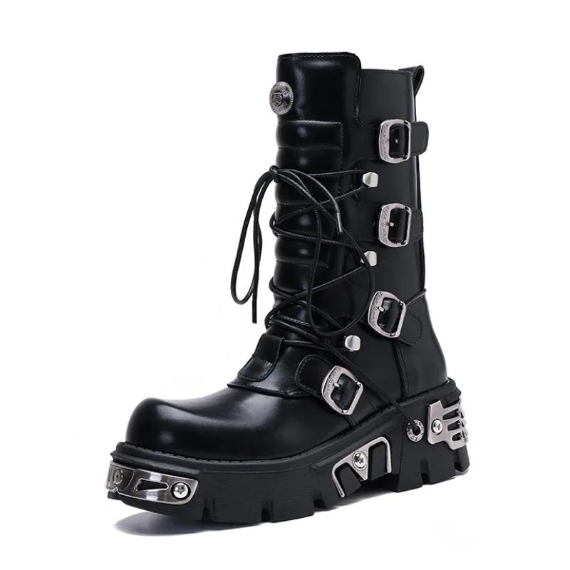Moda Damskie Kozaki Zimowe Za Kolano Obcasy Jakość Zamsz Długie Wygodne Kwadratowe Botki Damskie Kozak do Uda Botas Mujer