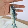 Multicolor Beadwork Fish Key Holder Swimbait Mobile Phone Lanyard Handmade Keyring Decoration Bag Accessory for Women