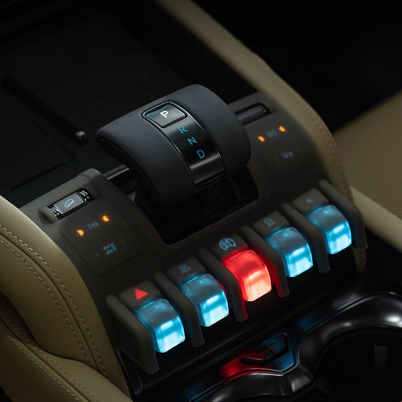 Central Control Button Protector Silicone Pad For BYD Leopard 5 Leopard 8 Leopard 3 Gear Panel Protective Cover Car Accessories
