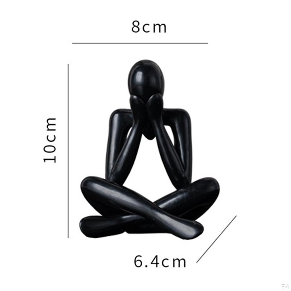Abstract Figure Sculpture Decorative Figurine Art Crafts Modern Statue Desktop Ornament for Table