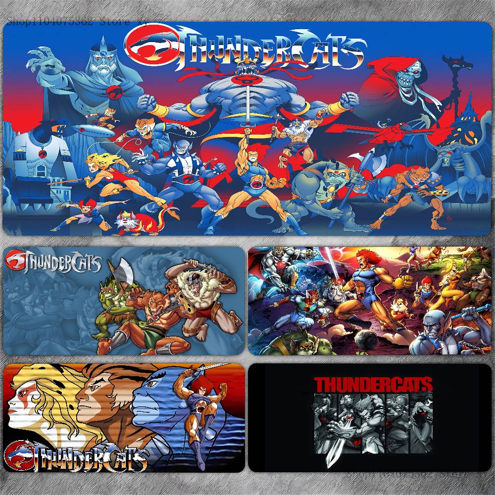 Cartoon ThunderCats Mousepad Large Keyboard Desk Mat Gaming Mouse Pad LockEdge Non-slip Mat