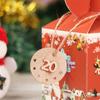 Package Ornament Xmas Countdown Hanging Tags Wooden Pendant Christmas Advent Calendar Number Label