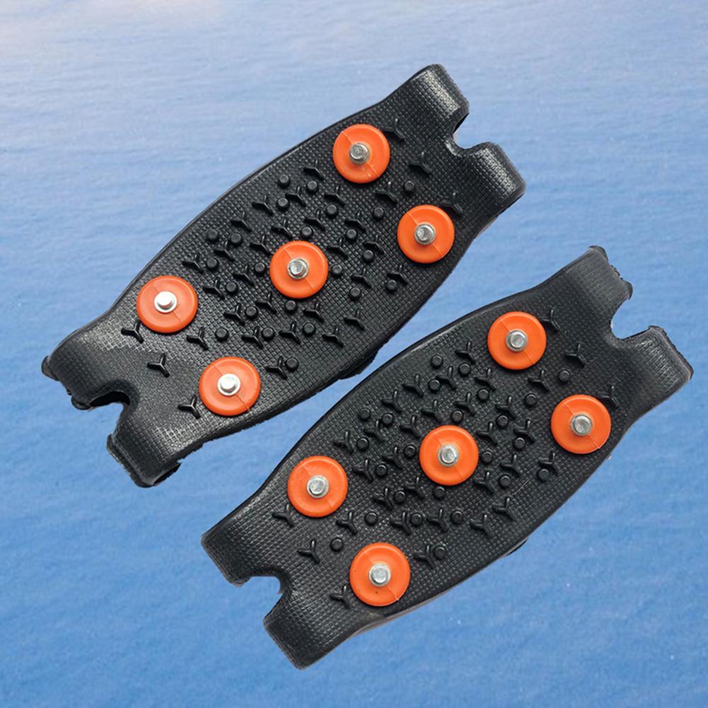 5-Stud Snow Ice Claw Anti Slip Mountaineering Cleats Unisex Snow Claw Shoe Covers Walking Hiking Accessories