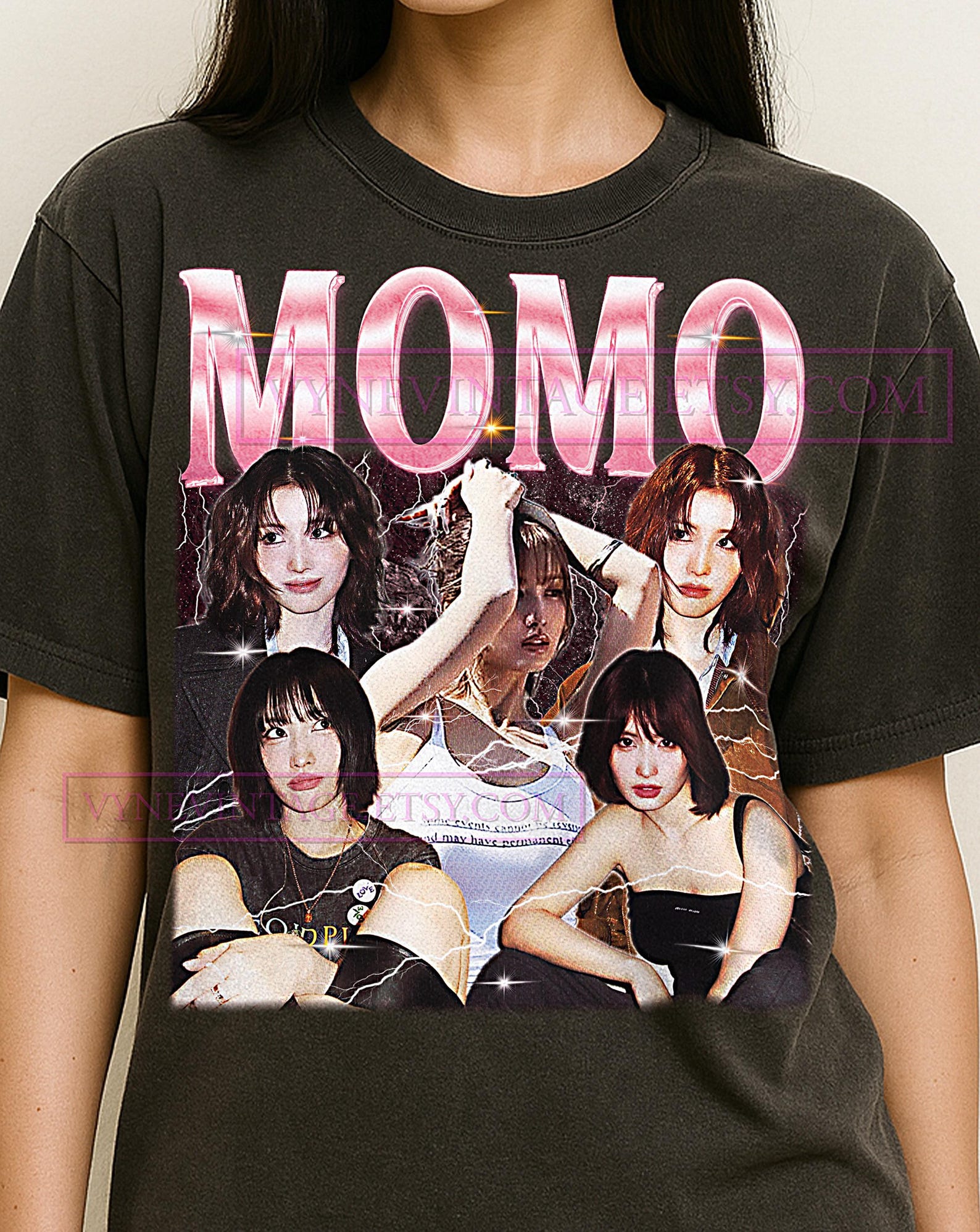 Momo Bootleg Shirt, Vintage Kpop Idol Performer Dancer Twice Tee, 90s Retro Throwback T-shirt, Momo Sweater M