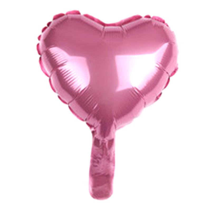 50Pcs 10Inch Heart Love Aluminum Foil Balloon Baby Shower Child Birthday Party Wedding Decor Supplies Air Balloons Globos