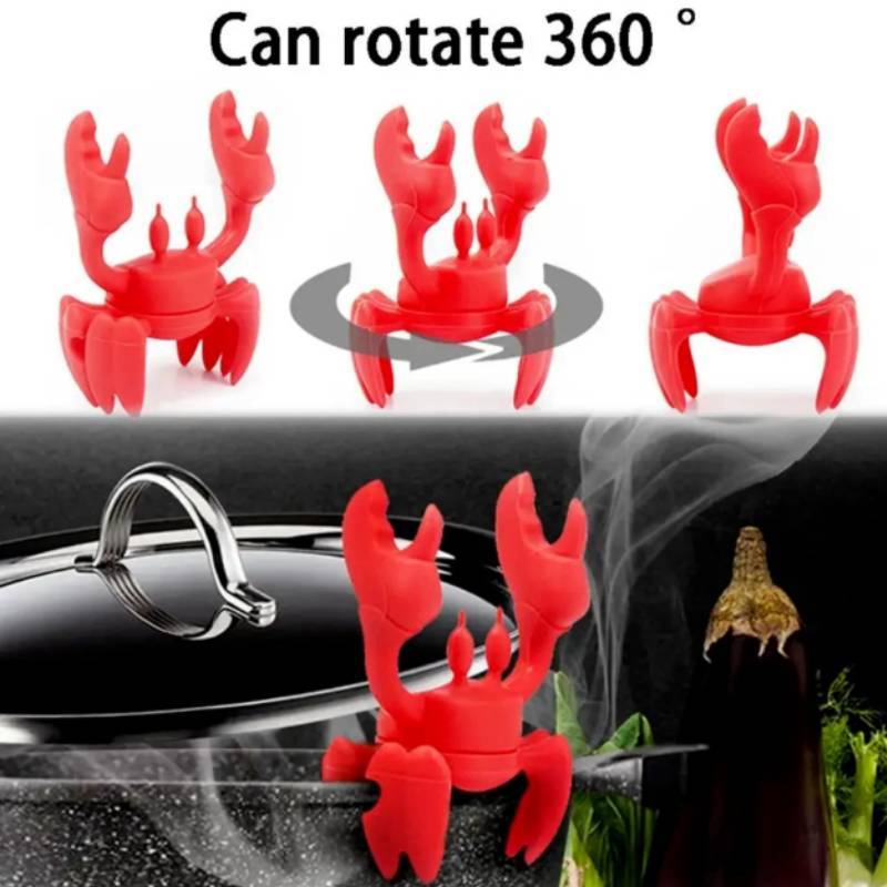 Suporte de Colher de Caranguejo de Silicone Com Resistência ao Calor Suporte Antiderrapante Para Cozinhar no Fogão