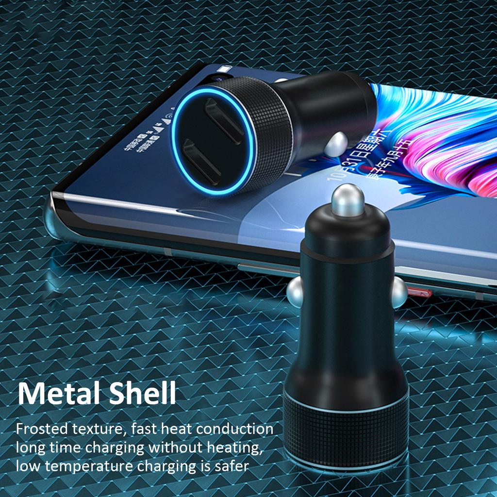 Car Charger USB C 20W Cigarettes Lighter Adapters Charger PD20W Type C Car Phone Charger 2 Port Fast Charging adapters