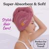 Coral velvet superabsorpční čepice do suchých vlasů, ovocná čepice do sprchy, zesílený ručník na suché vlasy, wimple