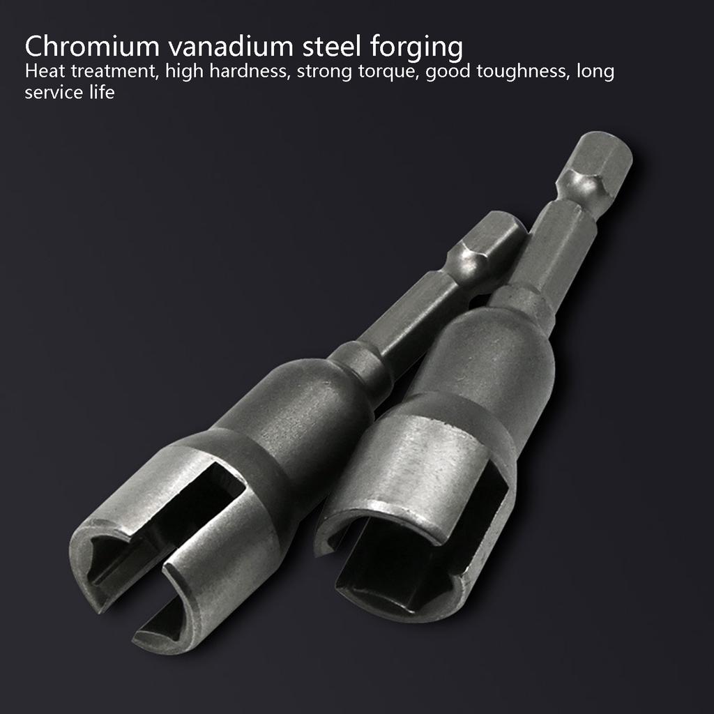 Butterfly Bolt Socket Wrench Hexagonal Handle Shank Socket Adapter Nut for Power Tool Slotted Electric Screwdriver