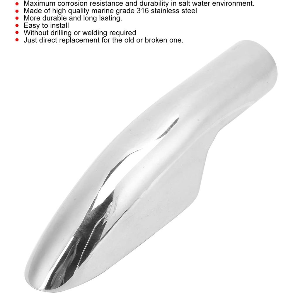Boat Hand Rail End  316 Stainless Steel Marine Boat Hand Rail End Top Mount Hardware Fitting For 22mm Outside Diameter Tubing Or Pipe