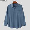 FYLTR Camicia Uomo Maniche Lunghe In Cotone 100% – Tinta Unita Con Tasca – Casual Chic, Morbida E Lavabile In Lavatrice (Colori Classici)