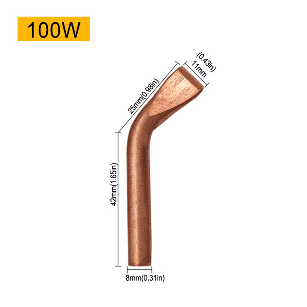 75-200W Soldering Iron Tip Externally Heated Soldering Head For Welding Large Welding Spots High Power Soldering Iron Copper Tip