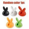 Cute Rabbit Ear Cable Manager Desktop Car Dashboard Charger Cables Clasp Clip Desk Line Organizer Bunny Ear Winder Holder