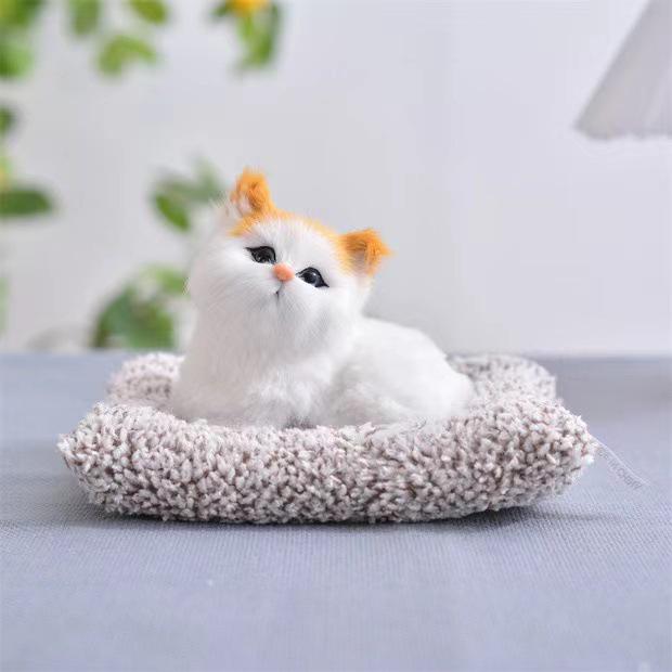 Adorable Cat Figurine with Bell - Perfect Birthday Gift for Girlfriends, Kids, and Cat Lovers