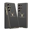 Kreslený Sob Nárazuvzdorný Kryt na Telefon Galaxy S25 Ultra pro Samsung Galaxy S25 Ultra Elektroplatovaný Kožený Ochranný Kryt