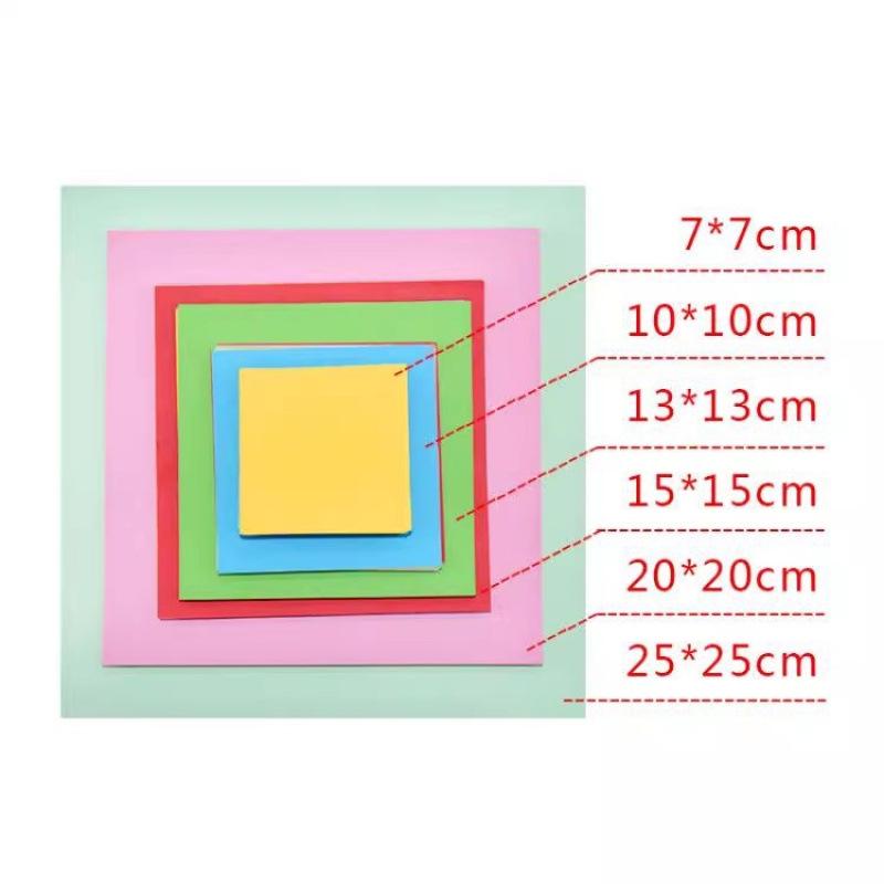 15cm Children's Origami Craft Paper - Colored for Paper Cranes & Cutting