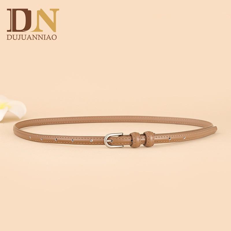Womens Thin Leather Belt Versatile Fashion Jeans Ins Style