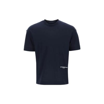 SS23 Solid Color Casual Short Sleeve T-Shirt Men Tops Navy-Blue 3R1TU7-1JSAZ-0920