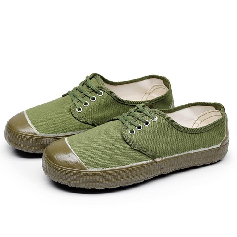 High-Top Yellow Canvas Labor Shoes: Unisex Spring/Autumn Outdoor Rubber Work Footwear