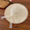 Lightweight Straw Hat Multicolor Sun Block Hat Fashion Big Brim Hat  Beach Use