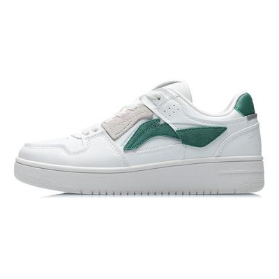 Li Ning Tian Ji Rutschfeste Leichte Langlebige Low-Top Skateschuhe Damen Sneaker Weiß Grün AGCP362-15