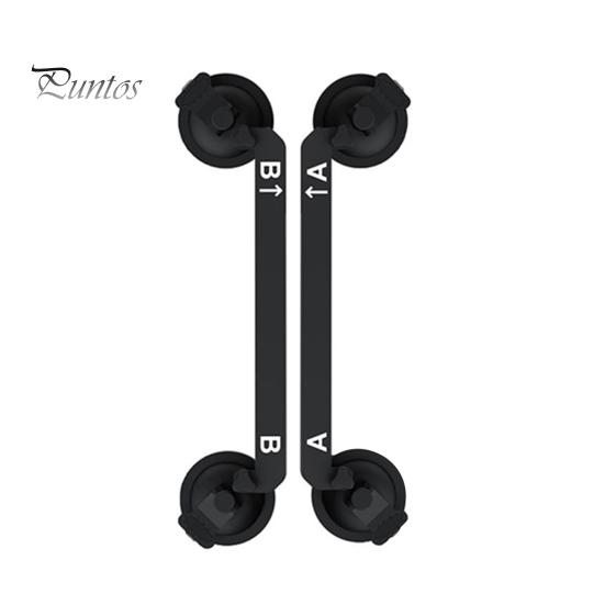 

1 пара кронштейнов на присосках с многоугольной регулировкой, простая установка, держатель для люка автомобиля для Starlink Mini чёрный