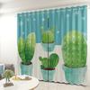 Cactus Curtain Cloth Bedroom Living Room Balcony Blackout Curtain Office Hotel Insulation Curtain