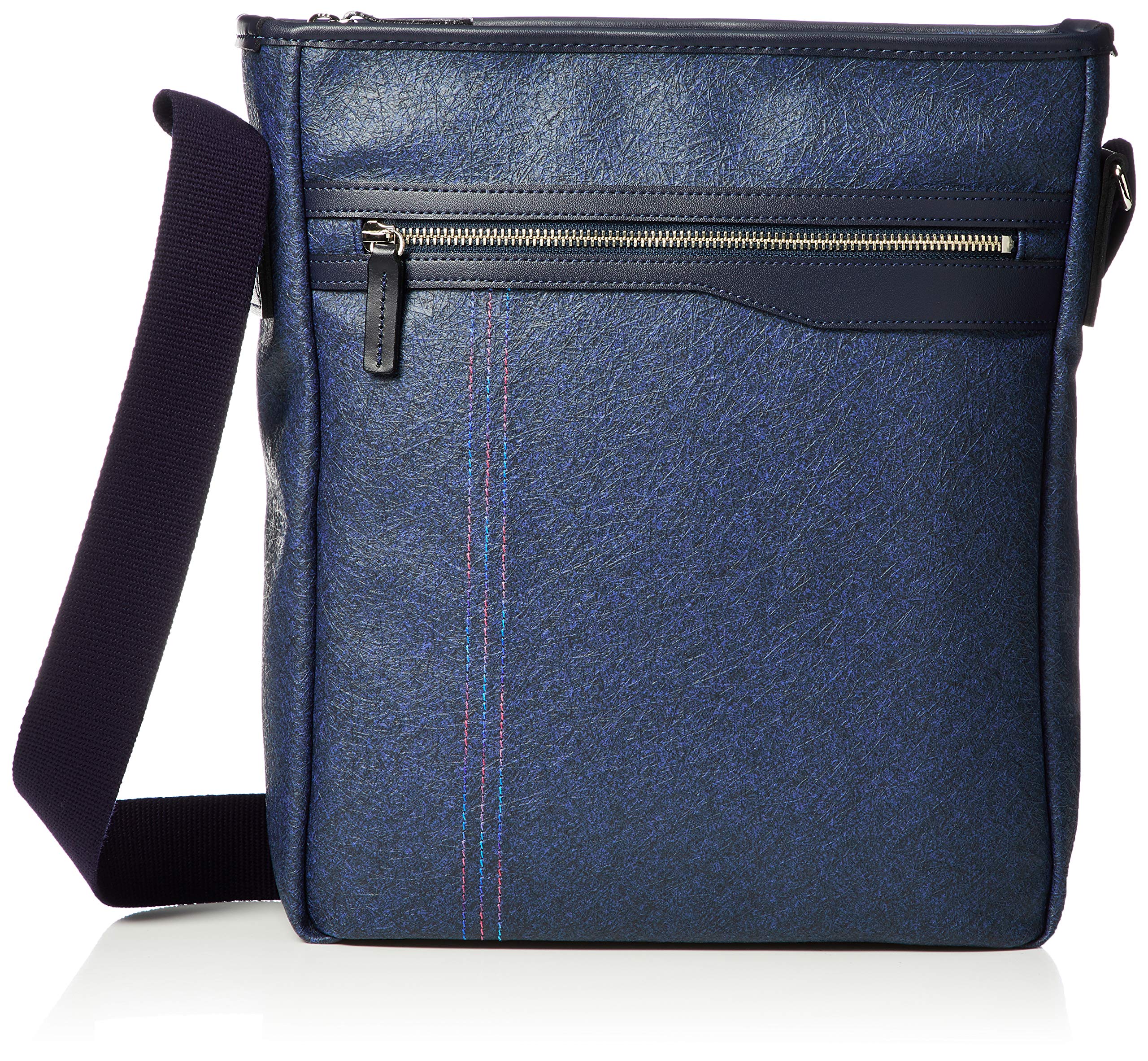 Kiwada A4 Vertical Shoulder Bag, Navy, Made in Toyooka City, Hyogo Prefecture, the  Bag Mecca