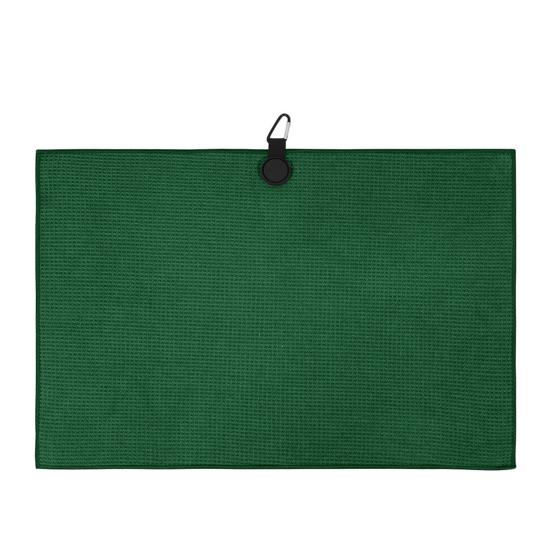Magnetic Microfiber Golf Towel with Carabiner Quick Drying Absorbent Sports Towel Waffle Pattern Golf Club Ball Cleaning Cloth Golf Accessories Golfer