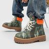 Classic Original Camouflage Boots Men Designer Motorcycle Boots Casual High-top Boots Men Comfortable Leather Platform Shoes Men
