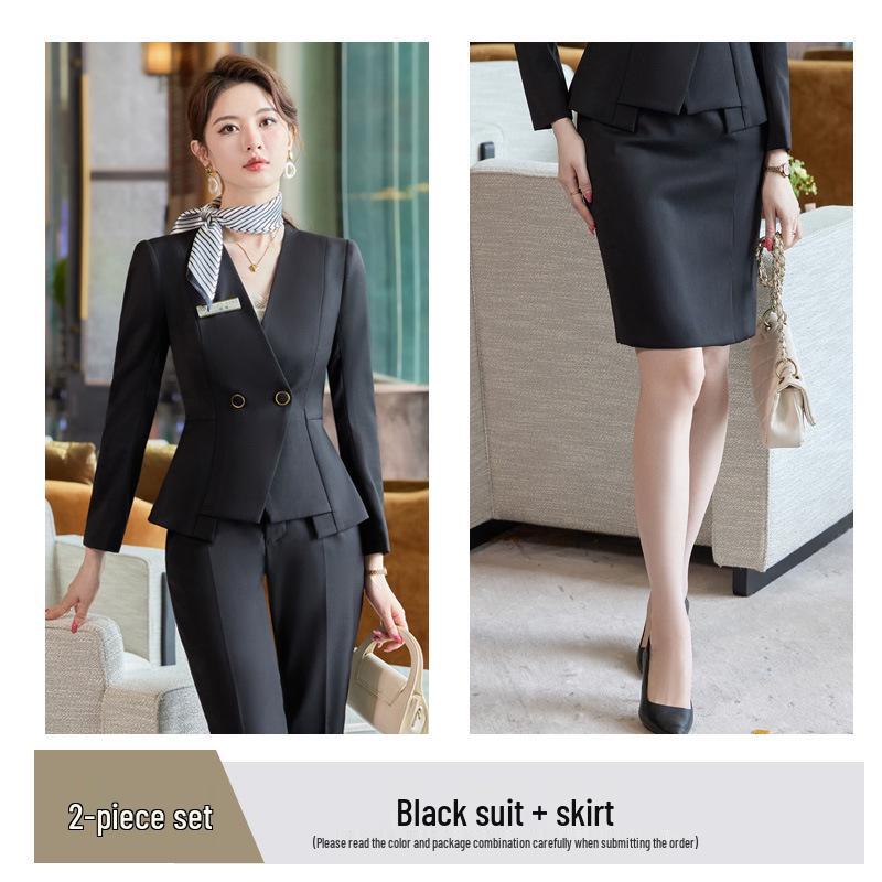 2025 Women's Professional Suit: Autumn Style Workwear for Hotel, Salon, and Jewelry Store Managers