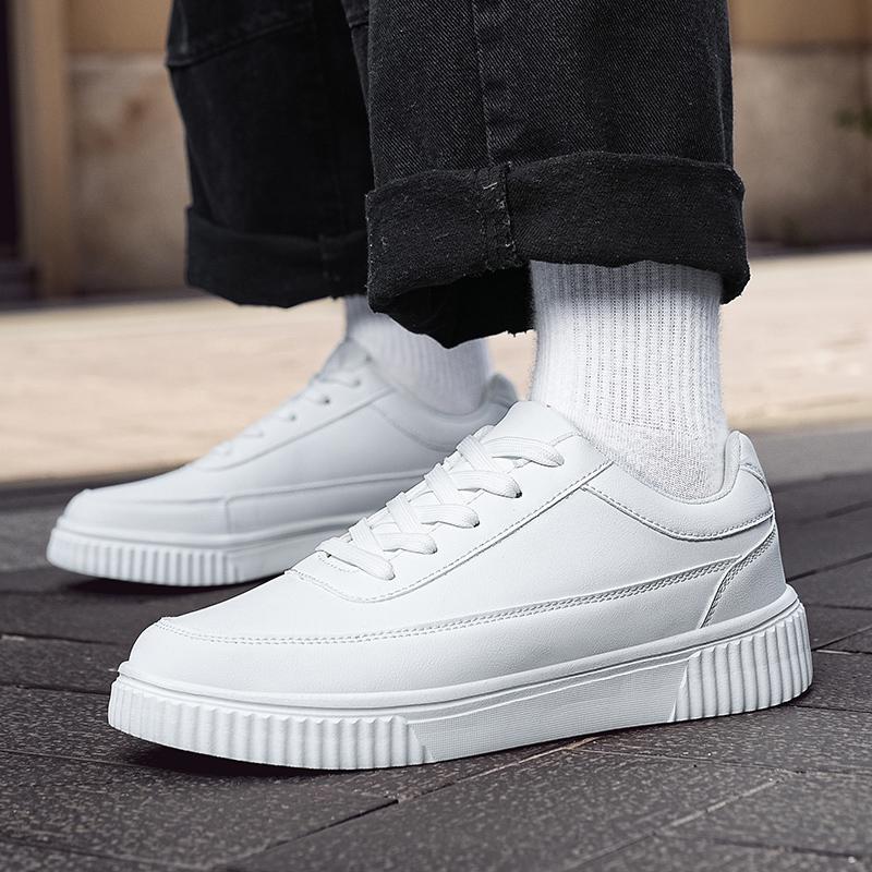 Men Skateboard Shoes Women White Sport Shoes Couple Black Wide Palm Basketball Shoes Large Size Sneakers
