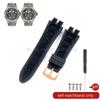 19x28mm Black Blue Red for Roger Dubuis EXCALIBUR Genuine Leather Watch Strap Special Interface Supple Moisture Wicking Design