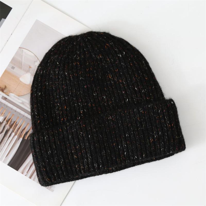 Autumn and winter warm ear protection wool hat knitted hat children's fashionable versatile face small bean pullover cold hat