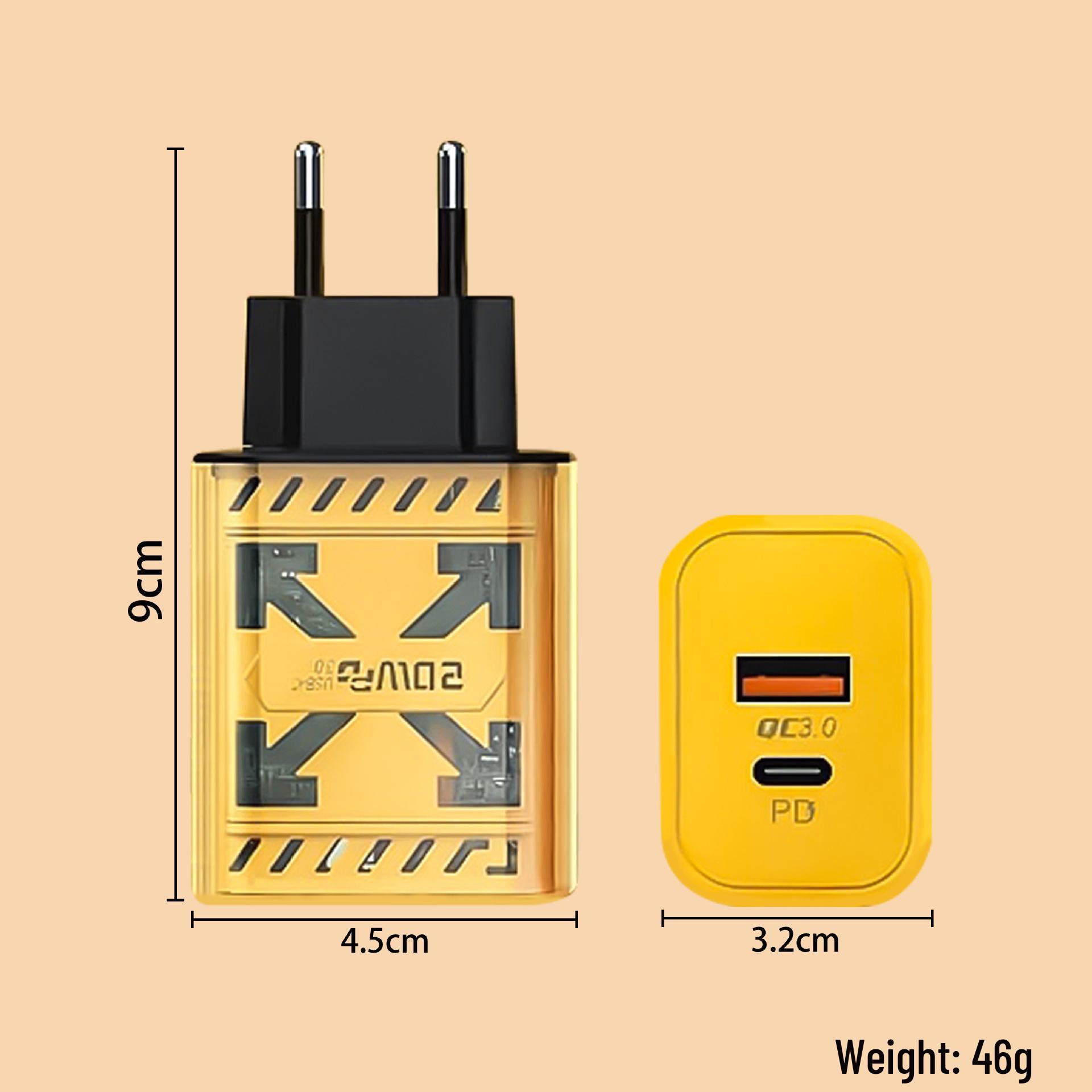 

Transparent Multi-Port QC3.0 USB Fast Charger for Apple, Android, Huawei
