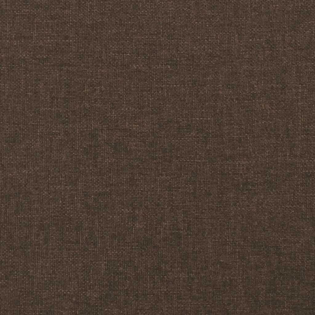 Bed Frame without Mattress Dark Brown 120 x 190 cm Fabric