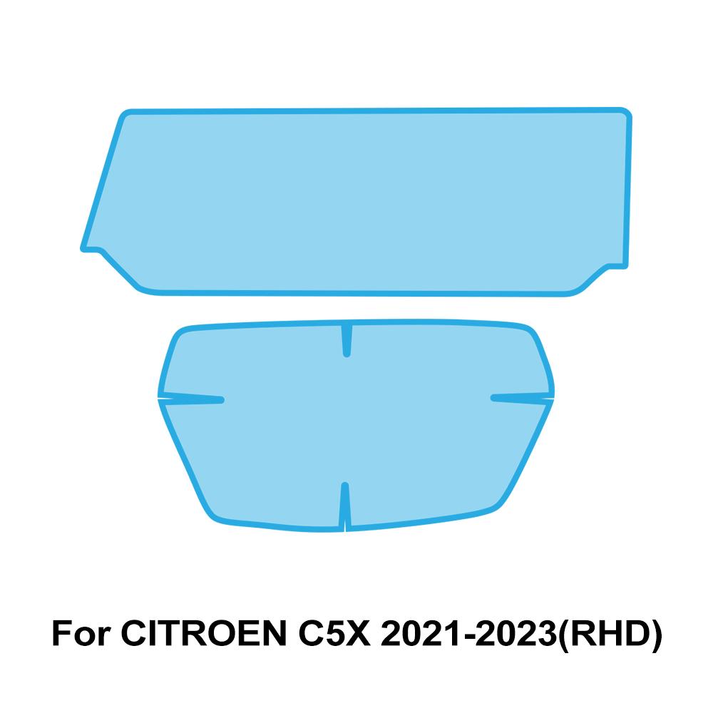 Car Dashboard Screen Protector Transparent Film for Citroen C5X 2025-2025 Anti-Scratch GPS Navigation Pre-cut PPF Cover Sticker