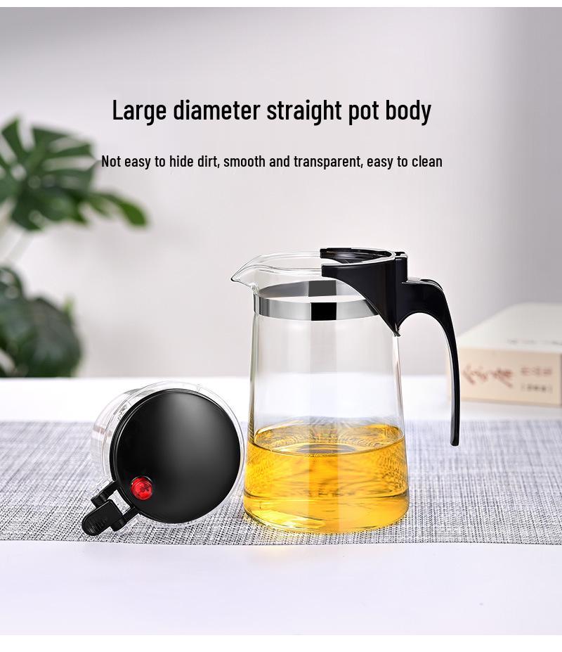 Flowing Glass Tea Set: Heat-Resistant, Logo-Printable for Tea and Water Separation