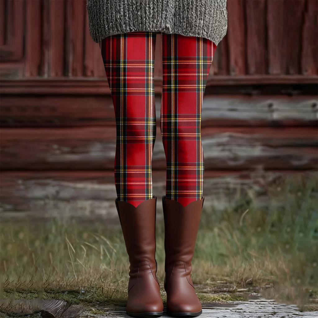 Damen Casual Mode Outdoor Halloween Bedruckte Slim Elastische Yogahose Cropped Hose