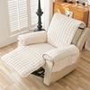 1Seater Recliner Sofa Covers Flannel Plush Armchair Slipcovers with Pockets Relax Recliners Sofa Mat Chair Cover Home