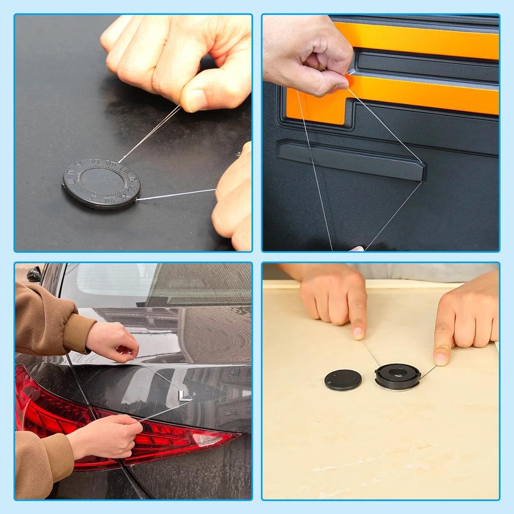 Zhejia Emblem Removal Tool Set of 3 Car Emblem Removal Tool Emblem Removal Line
