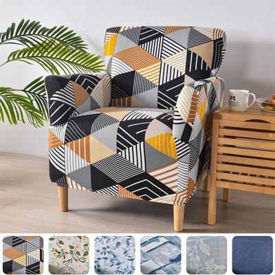 Geometry Club Sofa Cover Elastic Spandex Tub Armchair Covers Stretch Single Couch Slipcovers for Study Bar Counter Living Room