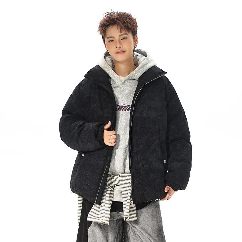 

ОО утолщенная вельветовая одежда с хлопковой подкладкой мужская и женская зимняя одежда свободные куртки с хлопковой подкладкой одежда-хлеб куртки со стойкой 3XL