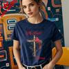 Cardinal Memorial Tshirt Religious Cross Sublimation Design Printed Shirt Christian Faith Tshirt Unisex Women Crewneck Cotton Tee