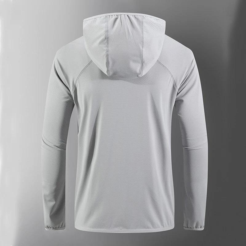 Summer UV Protection Hoodie Unisex Breathable Ice Silk Outdoor Sports Couple's Beach Street Style Lightweight Jacket
