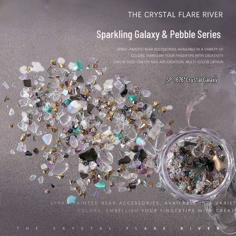 

Aurora Galaxy Nail Art Sequins - Iridescent Starry Sky & Crystal Shimmer Decorations