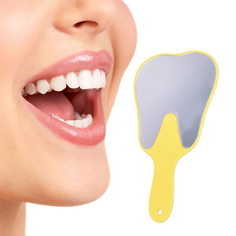 Zábavná rukojeť Zubní zrcátko Nástroj Nerozbitná ruka pacienta