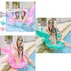 Xiaolu Thickened Glitter Rabbit Ear Inflatable Swim Ring For Children Pvc Underarm Ring Suitable For Swimming And Water Sports