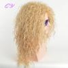 Synthetic Long Blonde  Water Ripple Hair Wigs For Men Curly Natural Wig Adjustable Size Suitable for Daily Wear Man Hair Wig